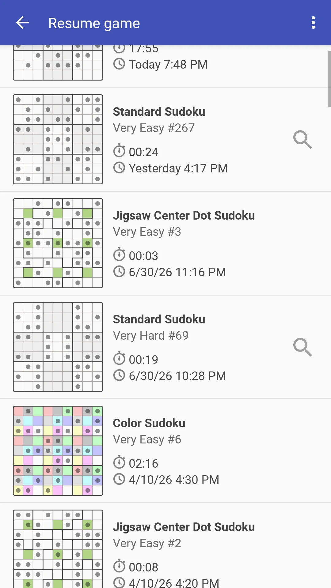 Andoku Sudoku 3 screenshot